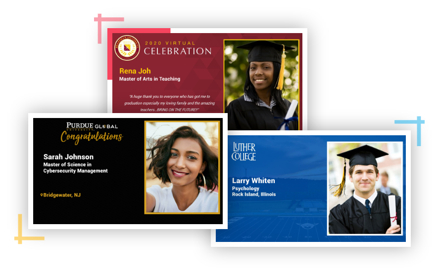 GradPak personalized graduation slides collage